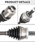 Front CV Axle Shaft Assembly Fits Hyundai Santa Fe 2010 2012 And Kia Sorento 2011 2013 2.4L 3.5L Dual Side Replacement Kit Driver And Passenger Set 2 Pack, steel CV joint with rubber boot