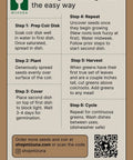 Infographic detailing how to grow microgreens with No Fuss Microgreens Growing Kit For Windowsill Gardens With Two Ceramic Trays Coconut Coir And Premium Seeds Easy Starter Indoor Garden Ready To Plant Day One Ideal Gift For Plant Lovers And Foodies.
