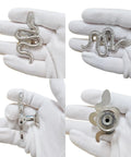 Snake Shaped Cabinet Knob Set 4 Pcs In Zinc Alloy Silver Finish Slick Serpent Drawer Pulls for Decorative Furniture Hardware