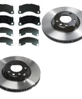 Premium Front Disc Brake Kit With Semi Metallic Pads And Rotors For Porsche Cayenne 2012 Upgrade Smooth Stops Beast Braking Power
