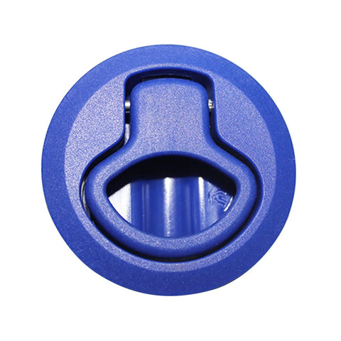 2.4 Inch Flush Pull Slam Latch Round Door Locking Handle For Boats And Cabinets Deck Locker Beefy Black Metal Hardware For Drawers Dressers