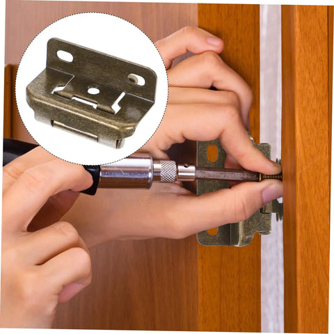 Installing 4 Pack Self Closing Cabinet Hinges With Brushed Metal Finish Soft Close Overlay For Frameless Kitchen Cabinets