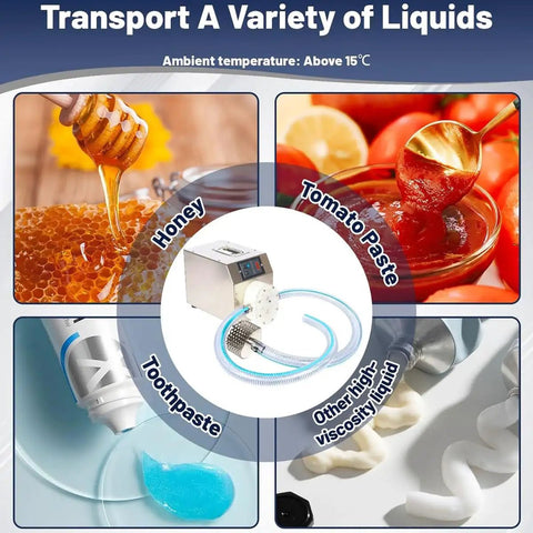 High Viscosity Liquid Transfer Pump For Honey Syrup And Paste 10 Liters Per Minute Non Stick Gear Pumping Equipment With Easy Operation And Quick Cleaning Goes To Work On Tough Viscous Fluids Heavy Duty, stainless steel pump for honey and tomato paste