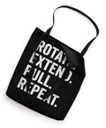 Paddling Tote Bag For Dragon Boat Crew And Paddlers With Rotating Extend Pull Repeat Design 16 By 16 Inch Lightweight Tote