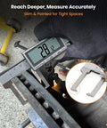 Digital Brake Caliper For Disc Rotor Measurement With Large LCD Screen 6 Inch Stainless Steel Vernier Caliper in use