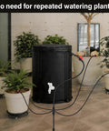 Auto Drip Irrigation System Kit With 13 Gallon Foldable Bucket And 25W Water Pump in indoor plant setting