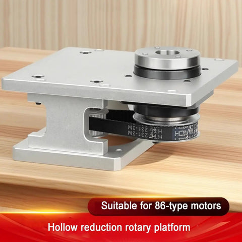 Built Different Hollow Rotary Actuator, Freakishly Precise Rotating Platform For 86 Stepper Motor, aluminum alloy rotary stage for direct drive.