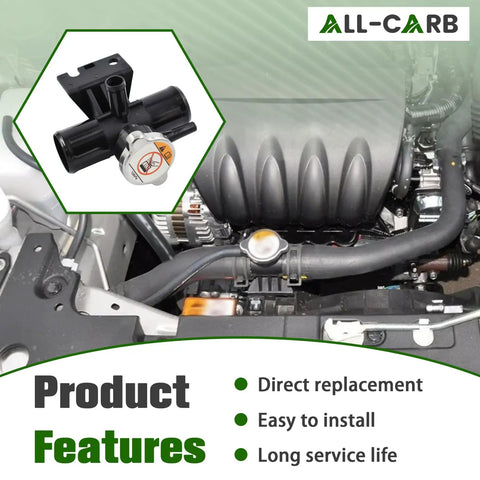 Radiator Coolant Filler Neck With Cap 1350A015 Replacement For Mitsubishi Lancer 2008-2015 And Outlander 2011-2014 overview