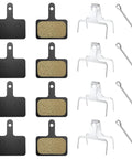 4 Pack Bike Brake Pads Set Universal Bicycle Disc Pads Semi Metallic Low Noise All Weather For MTB Road Bikes E Bikes