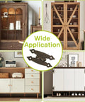Set Of Four Three And A Half Inch Bronze Antique H Hinges For Cabinets And Doors Flat Flush Mount H Shape Wide Application
