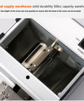 Inside view of Automatic Screw Feeder Machine With Adjustable Orbital Head For M1.0 Through M5.0 Screws showing 500cc capacity compartment.