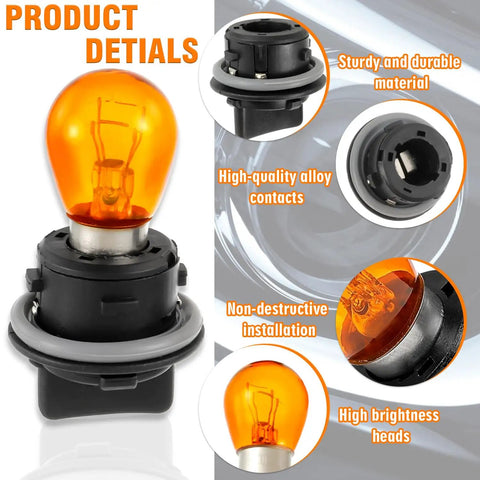 Front Turn Signal Lamp Socket With Bulb Kit For Kia Soul Forte And Hyundai Sonata Elantra 2012 2019 2014 2017 Replacement Turn Signal Holder details