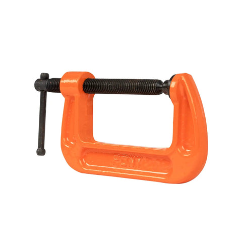 2-1/2 Inch C Clamp Heavy Duty For Woodworking And DIY Projects, 600 Pound Load Capacity, 2 Inch Opening, orange finish