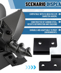 Pro Grade 4 Piece Replacement Cutting Blade Set With Eight Screws For 12 Inch Standard Duty Earth Augers Easy Blade Swaps