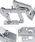 170 Degree Hydraulic Cabinet Door Hinges With Soft Close For Thick Furniture Panels, silver metal hinge set, heavy duty