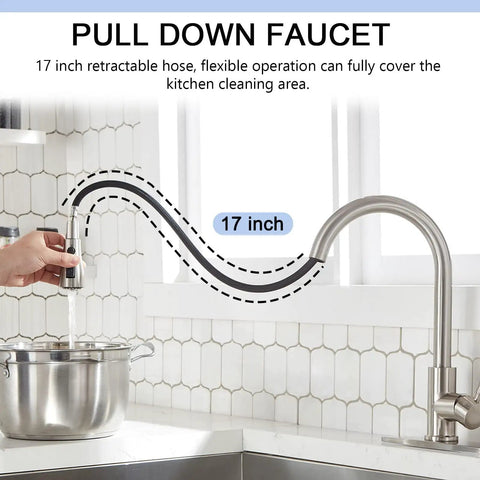 Antique Style Single Handle Pull Down Sprayer Kitchen Faucet In Oil Rubbed Bronze With Deck Plate Farmhouse Copper Faucet For 3 Hole Or Single Hole Install 360 Degree Swivel Spout And Built To Last No Fuss Easy Install Sprayer