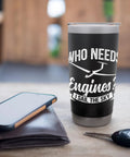 Insulated Stainless Steel Tumbler For Sailplane Pilots And Glider Enthusiasts Aviation Themed Gift For Soaring Sky Lovers Durable Cup