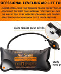 Front view of Three Piece Pro Grade Air Wedge Bag Kit With Pump And Alignment Tool Heavy Duty Inflatable Wedges for leveling