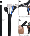 Must Have Cable Management Kit With Sleeves And Clips Includes Four Sleeves Thirty Seven Clips Seven Soft Holders Ten Adhesive Mounts
