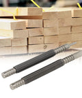 Hammerless Punch And Chisel Set With Spring Loaded Center Punch For No Hammer Needed Door Pin Removal In Tight Spaces tools and wood planks