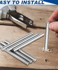 Top Shelf 6 Pack 3/8 X 4 Inch Stainless Steel Dowel Pins Heavy Duty Bunk Bed Replacement Hardware fits 3/8 PreDrilled holes for easy install.