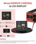 No Sweat Heavy Duty 1500 Watt Pure Sine Wave Power Inverter DC 12V To 120V AC remote control and LCD display setup.