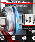Premium Tungsten Steel Wire Stripper Blades Two Pack Heavy Duty hand tool showing dual-axis design and tungsten steel features.