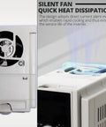 Close-up of cooling fan system on 3HP 2.2kW 220V VFD Variable Frequency Drive for CNC Spindle and AC Motors Single or Three Phase Input.
