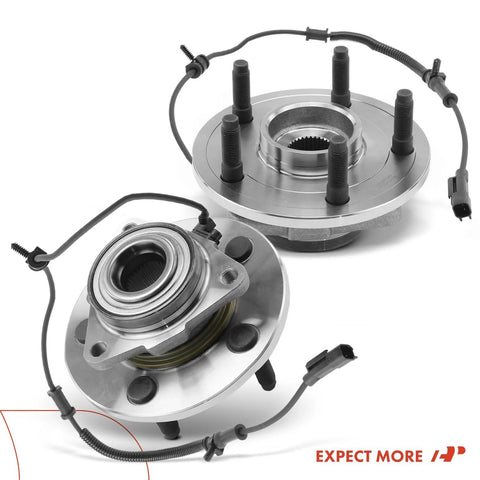 Two Front Wheel Bearing And Hub Assembly With ABS And Five Lug Pattern For Ram 1500 2009 2010 2011 Dodge Ram 1500 2 Pack Compatible With 5 Lug Bolts Included Built For Tough Roads