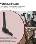 Heavy Duty Alloy L-Handle Replacement For Exercise Bike Seat And Handlebar Height Adjustments Fits Vertical Post Up