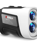 Golf Range Finder With Slope, Flag Lock And 1200 Yard Range, 7X Magnification, IP54 Water Resistant, dual lenses