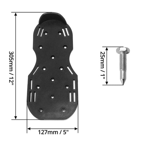 1 Pair Spiked Lawn Aeration Shoes With 1-Inch Spikes For Easy Lawn Aeration And Epoxy Floor Overlays Installation Unisex