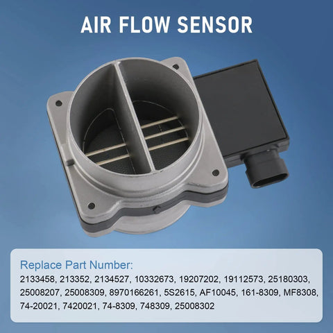 Mass Air Flow Sensor MAF Sensor For Chevy Astro Blazer Impala S10 Lumina GMC Jimmy Sonoma Buick Regal Century Rendezvous Replaces 25008302 2133458
