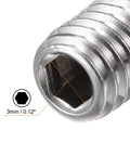 Close-up of Badass Heavy Duty M6 X 25Mm Ball Point Set Screw with 3mm hex socket for precise application.