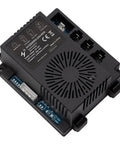 Rig Ready Slick 24V Control Box Kit For Kids Electric Ride On Cars With Integrated Slow Start Receiver, top view showing connectors.