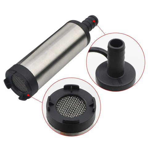 Heavy Duty Dc 12v Electric Submersible Water Transfer Pump For Diesel Gasoline Oil Fluids 38 Mm Stainless Steel Body