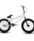 BMX Freestyle Bike With Durable Steel Frame In White, Available In 16, 18, 20, 26, And 29 Inch Sizes, 20 Inch Model Included