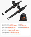 Beefy Heavy Duty Boat Trailer Transom Straps 2 Inch By 48 Inch Adjustable With 1,500 Lb Break Strength And Security Lock S Hooks