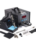 Efficient Desoldering Station With 80W Power, Auto Shutoff, Precise Temperature Control 716F to 896F, including accessories shown