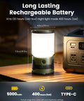 Ultimate Super Bright Rechargeable Camping Lantern Flashlight With Built In Power Bank And Seven Lighting Modes Waterproof