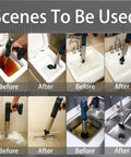 High Pressure Air Plunger Gun For Clogs With Detachable Heads Power Plunger before and after use in various drains