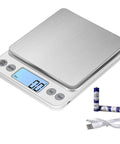 Upgraded Large Digital Kitchen Scale With 5kg Capacity And 0.1g Precision, Big Platform, Clear LCD, Easy Tare Function