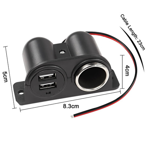 Road Ready Dual Usb Car Charger With Hella Reliable 3.1A Output For Quick Smartphone And Tablet Top Ups Plugs Straight Into 12V 24V Cigarette Lighter Socket For Trucks Suvs Boats Daily Rides with dual USB ports.