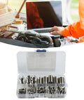 M3 Stainless Steel Self Tapping Thread Inserts Repair Kit 50 Pcs For Fixing Damaged Threads In Plastic Wood And Soft Metals No Drilling Needed