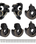 Brass Front And Rear Portal Cover Steering Knuckle Counterweights for Vanquish VS4 10 1 10 RC Crawler, screws included