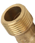 Right Angle Brass Elbow Fitting 90 Degree G3/8 Thread for Air Compressor Quick Connect Adapter close-up view
