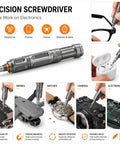 Hella Versatile 66 Piece Magnetic Ratcheting Screwdriver Kit With Detachable Handle And Precision Bits For Smartphone Laptop Repair Includes Secure Magnetic Mat used on eyeglasses and electronics.