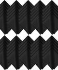 Black microfiber cleaning cloths for glasses, 50-pack, 6x7 inches