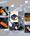 Oil Change Tool Kit With Drip Free Oil Filter Funnel, Primary Case Fill Tool, Crankcase Drain Aid, Oil Filter Wrench, And 50 O Rings shown