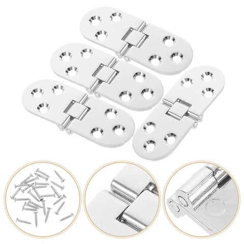 Beefy Heavy Duty Cabinet Door Hinges Set 4 Pcs Zinc Alloy Small Craft Hinges For Drawing Board Precision Craftsmanship Sturdy Folding